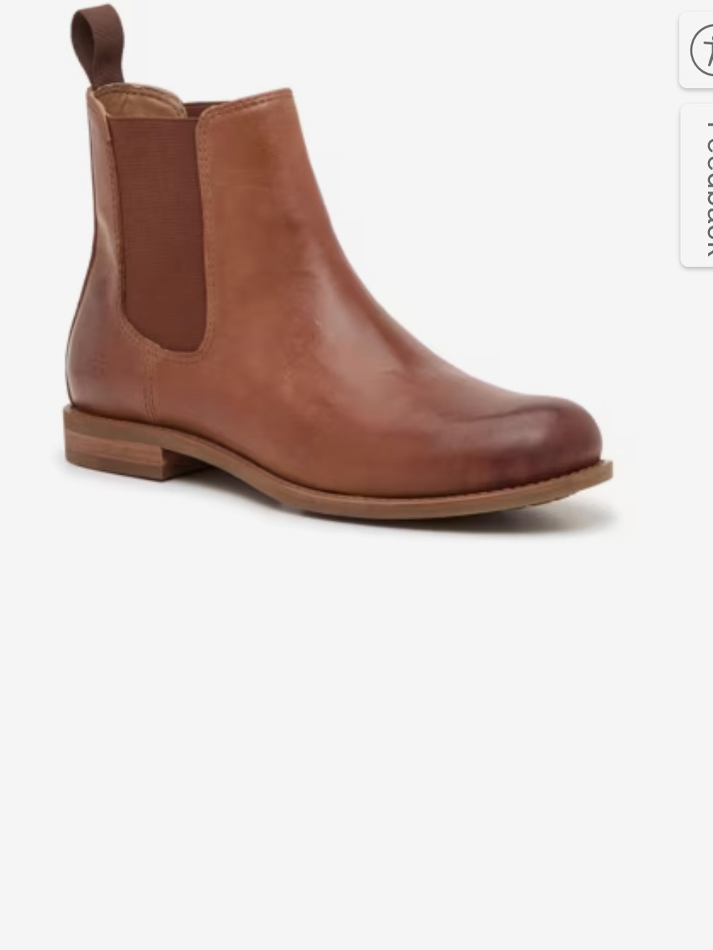 FRYE Ladies Hank Chelsea Boot Tan Brown Leather - 7